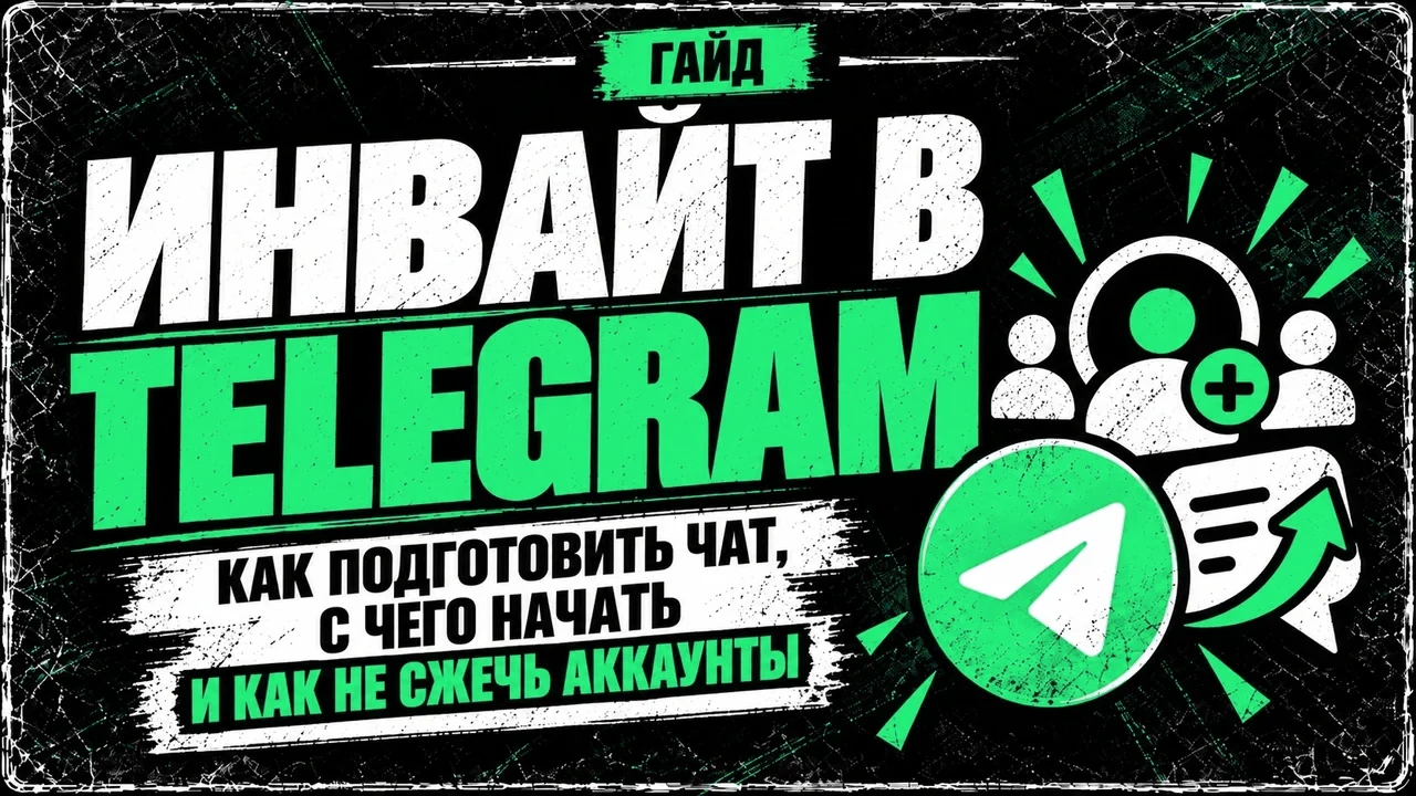 Инвайт в Telegram: как подготовить чат, с чего начать и как не сжечь аккаунты