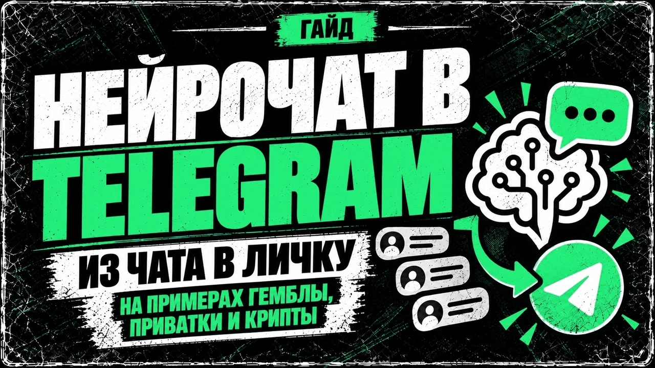Нейрочат в Telegram: из чата в личку на примерах гемблы, приватки и крипты