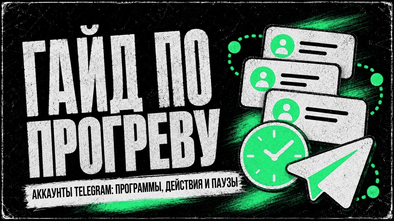 Прогрев аккаунтов Telegram: от покупки до первого рабочего запуска